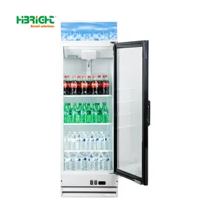 Réfrigérateur de supermarché de grande capacité monté sur le fond avec logo personnalisé et éclairage supérieur intérieur