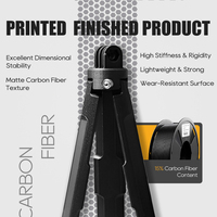 Pencetak 3D filamen serat karbon PLA 1.75mm 2.85mm filamen PLA CF bahan cetak 3d penyusutan rendah kualitas tinggi hitam