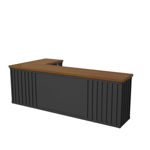 Mostrador de recepción de barra de madera moderno personalizado para hoteles, cafeterías, clubes nocturnos, bodas, gimnasio, edificios de oficina, Mostrador de barra comercial - Product Image 6
