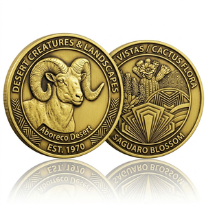 Monedas/Fichas de Imitación Antigua Personalizadas Baratas en Gris y Marrón - Product Image 5
