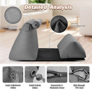 <span class=keywords><strong>Inflatable</strong></span> वेज तकिया समायोज्य नींद समर्थन कुशन लाउंज आराम कुर्सी के लिए रहने वाले कमरे के फर्नीचर के लिए बिस्तर - Product Image 3