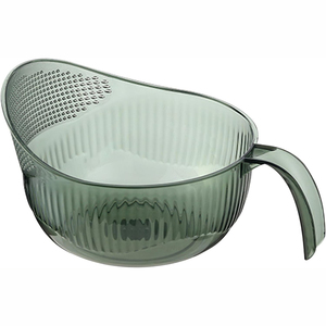 Multifunctional <b>Plastic</b> Drain Bowl With Handle Kitchen Transparent Kitchen Rice Fruit Vegetable Noodle Drainage <b>Basket</b> - Product Image 1
