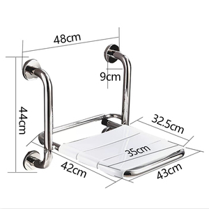 Panca da <span class=keywords><strong>doccia</strong></span> pieghevole di alta qualità per bagni <span class=keywords><strong>a</strong></span> parete e comoda sedia da <span class=keywords><strong>doccia</strong></span> di sicurezza - Product Image 2