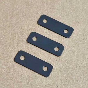 One Line Connector Carbon Steel Black Two Hole Straight Bracket For Picture <b>Frame</b> Support - Product Image 1