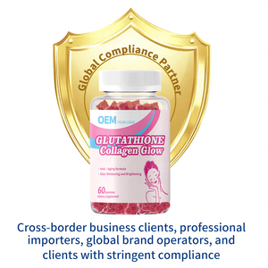 Gomitas Blanqueadoras de Piel al por Mayor de Fábrica, Suplementos de Colágeno y L-Glutatión, Cumplen con las Normas de EE. UU./UE, Suplemento Vegano - Product Image 2