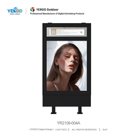 Cadre en acier rectangulaire IP65 Étanche Économiseur d'énergie LED Panneau publicitaire extérieur pour rue Boîte à lumière