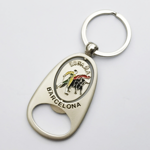 Logotipo personalizado de fábrica, barra de esmalte de fundición de Metal, llavero, cerveza, refresco, abridor de botellas, llavero para recuerdo, regalo de España y <span class=keywords><strong>Barcelona</strong></span> - Product Image 3