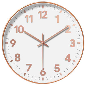 Personalizzare orologio rotondo in vetro per la casa <span class=keywords><strong>da</strong></span> 12 pollici al quarzo nordico silenzioso senza ticchettio soggiorno moderno semplice orologio <span class=keywords><strong>da</strong></span> parete digitale classico - Product Image 4