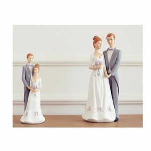 Statue de <span class=keywords><strong>Couple</strong></span> en résine personnalisable, 1 pièce, décoration de mariage - Product Image 5