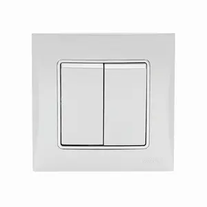 YAKI Household Ultra-Thin Button Switch European-Style Wall Switch Fire-Proof And Flame-Retardant Switch Socket