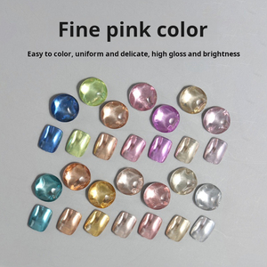 Nueva paleta de polvo de espejo 6 colores Super brillante Bling barro sólido <span class=keywords><strong>uñas</strong></span> pigmento <span class=keywords><strong>fuego</strong></span> ópalo cristal cromo brillo polvo al por mayor - Product Image 4