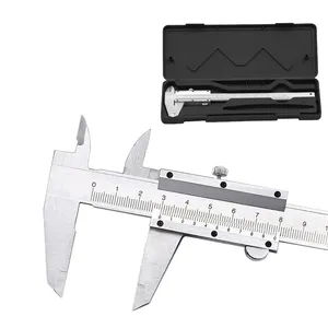 Vernier Caliper logam, alat pengukur kaliper logam 6 "0-150mm 0.02mm