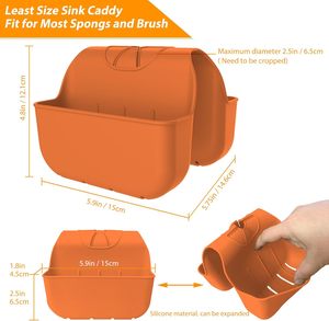 Support de cuisine en silicone suspendu, non pliable, de type crochet, pour <span class=keywords><strong>savon</strong></span> <span class=keywords><strong>liquide</strong></span> et éponge, décoratif - Product Image 2