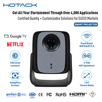 Proyector de Video Portátil Inalámbrico WIFI Hotack X5AD Smart Google TV, Mini Cine en Casa 4k, Gran Venta
