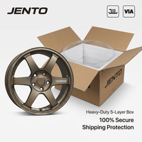 Rines de Aleación Flow Formed 18x8.5J 5x114.3 ET42 CB73.1, Acabado Bronce Mate, 6 Radios, Compatibles con Honda Civic, Accord, Toyota Camry, WRX