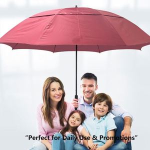 Parapluie de golf MUANAL extra large de 180 cm, robuste, résistant au vent et imperméable, avec impression de logo personnalisé - Product Image 5