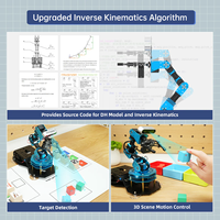 Brazo de robot Hiwonder ArmPi Ultra ROS2 3D Vision, con AI LLM multimodal (ChatGPT), interacción de voz AI, reconocimiento de visión