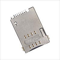 WECONN WL-SIM720-002 6PIN+2 H=1.80mm Push-Push Dengan Saklar Deteksi Soket Konektor Kartu SIM