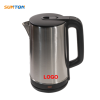 SUNTON logo personnalisé 2L grande capacité hôtel ménage bouilloire électrique en acier inoxydable