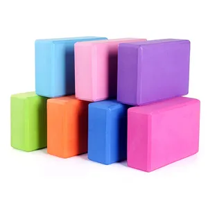 Timecreate Eco Friendly Wholesale Custom Pattern High Density Thick Foam Exercise Gym Eva Yoga Block