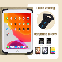 Étui pour tablette en cuir ananas pour iPad 10.2 10.9 11 pouces, Housse universelle en cuir végétalien avec support magnétique, support pliable