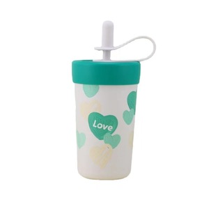 Bouteille d'eau mignonne avec paille, en acier inoxydable 316, tasse isotherme sous vide, couvercle anti-fuite - Product Image 6