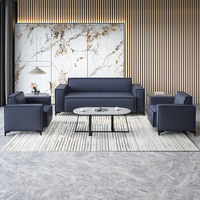 Muebles modernos Silla de oficina ergonómica Silla de brazo de sala de espera de 3 plazas Sofá de cuero de oficina Precio