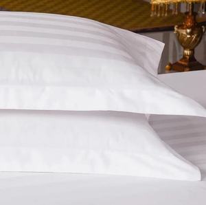 Hiện Đại Sọc Trắng Hữu Cơ Thân Thiện Với Môi 240tc Tất Cả Các Mùa Khách Sạn Linen 4-Mảnh Bông Bộ Đồ Giường Đặt Mềm Mại Thoáng Khí Giường - Product Image 2