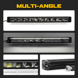 Barre lumineuse de travail LED à rangée unique, <span class=keywords><strong>super</strong></span> brillante, double couleur, feux de jour (DRL) pour camion tout-terrain, VTT, UTV - État neuf - Product Image 2