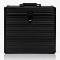 Étui de transport en aluminium de taille personnalisée 7 ''10'' 12 ''étui pour disques vinyles mallette de rangement pour CD LP