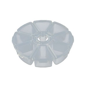 8 Compartment Round Plastic Storage Box With Lid For Jewelry Beads Rhinestones DIY Mobile Phone Accessories Organizers - Product Image 4