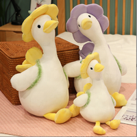Peluche Canard Kawaii Personnalisée, Adorable Peluche Canardonnière Ultra Douce en Velboa et Coton PP, Coussin Décoratif, Doudou d'Anniversaire Unisexe