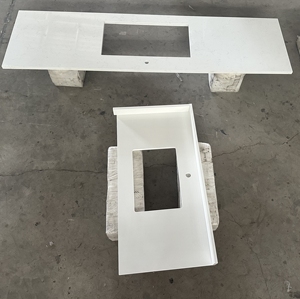 Jumbo Size Calacatta White Quartz <b>Stone</b> Slabs with Fine Veins for Kitchen Countertops Wholesale and Cheap price - Product Image 1