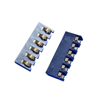 Connecteur de batterie à pas de 3,5 mm, courant élevé, 2 à 8 voies, contact à compression à ressort SMD, hauteur 2,4/3,5 mm, borne métallique pour carte mère d'ordinateur portable