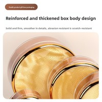 Boîte de rangement en acrylique de haute qualité pour compléments alimentaires, étui d'emballage premium pour fruits de mer séchés et arrangements de cadeaux nutritionnels à base de plantes