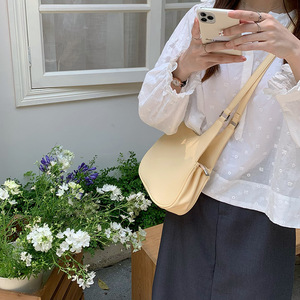 Bolso bandolera naranja con hebilla magnética, bolso de mensajero a la moda para mujer, estilo informal de verano para ir al trabajo - Product Image 3