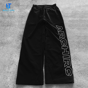 Bentura Chất lượng cao tùy chỉnh thêu logo lỏng không thấm nước chắn gió <span class=keywords><strong>Polyester</strong></span> Quần Baggy Nylon theo dõi quần cho nam giới - Product Image 6