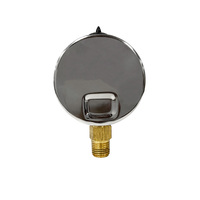 Manomètre AKS 63 mm 0-40 bars 0-600 PSI 1/4 NPT semi-acier à montage radial inférieur pour conduites d'eau, d'air, de gaz et d'huile