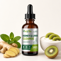 Formule d'extrait de chardon-Marie à base de plantes, supplément OEM, gouttes liquides pour la détoxification des reins et du foie, favorisant la digestion et l'amélioration.