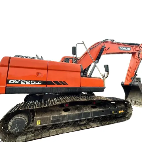 Excavateur hydraulique sur chenilles Doosan DX225LC d'occasion Excavateur de construction bon marché en stock