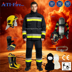 ATI-FIRE Uniforme de pompier EN469 NOMEX CE EN469 <span class=keywords><strong>DRD</strong></span> pour intervention d'urgence, vente en gros et en vrac - Product Image 4