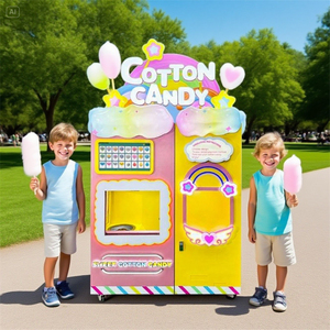 Nueva máquina automática de lujo a la venta máquina expendedora de azúcar de algodón de azúcar con ingredientes de leche y frutas - Product Image 1