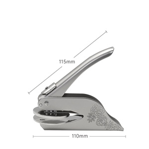 Hand-Held 4.2cm (1.6 Inch) Stainless Steel Embosser Seal <strong>Stamp</strong> for Embossing Decorative Designs on <strong>Books</strong> Envelopes Napkins - Product Image 5