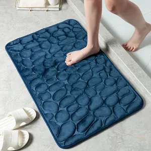 50 × 80 cm Badezimmerteppiche Bodenmatte Anti-Rutsch-Badewannenmatte schnell trocknend Badezimmer Superabsorbierende Anti-Rutsch-Diatomit-Badewannenmatte
