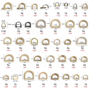 亜鉛合金製 多色 スナップフック <span class=keywords><strong>D</strong></span>リング ハンドバッグストラップ クラスプ カラビナクリップ バックル スプリングバッグ金具パーツ - Product Image 3
