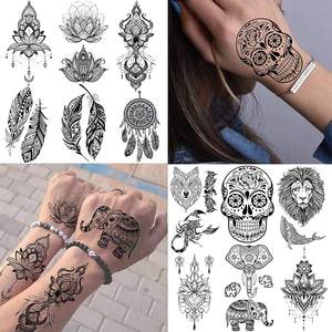 Autocollant intelligent <span class=keywords><strong>papillon</strong></span> sexy Fille Diy Non-toxique Colle Art corporel Autocollant de <span class=keywords><strong>tatouage</strong></span> temporaire en <span class=keywords><strong>dentelle</strong></span> - Product Image 2