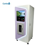 Distributeur d'eau moderne Carlos avec paiement par QR code/espèces/cartes de crédit/cartes IC