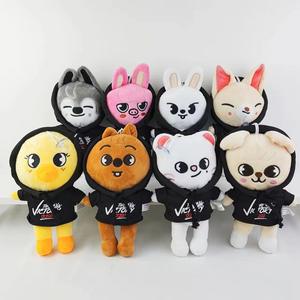 Peluche Cartoon Stray Kids 31-50cm, Giocattolo Morbido Bbokari Leebit Wolf Chan Puppym, Regalo per Anniversario e Antistress per Bambini - Product Image 1