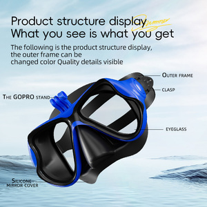 <span class=keywords><strong>Masque</strong></span> <span class=keywords><strong>de</strong></span> <span class=keywords><strong>plongée</strong></span> sous-marine en silicone, pièces, équipement <span class=keywords><strong>de</strong></span> <span class=keywords><strong>plongée</strong></span> avec sangles, go <span class=keywords><strong>pro</strong></span>, fabriqué en chine - Product Image 4