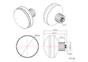 สกรูสูงได้รับ <span class=keywords><strong>Getway</strong></span> JCA247เห็ด GNSS เสาอากาศที่ใช้งาน1561.098 ~ 1602เมกะเฮิร์ตซ์ - Product Image 2